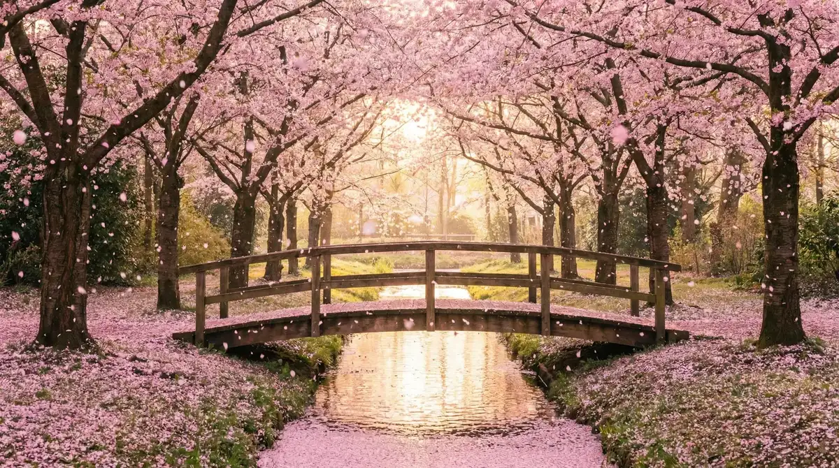 樱花桥畔 - 精品一卡二卡三卡四卡兔在线 唯美风景